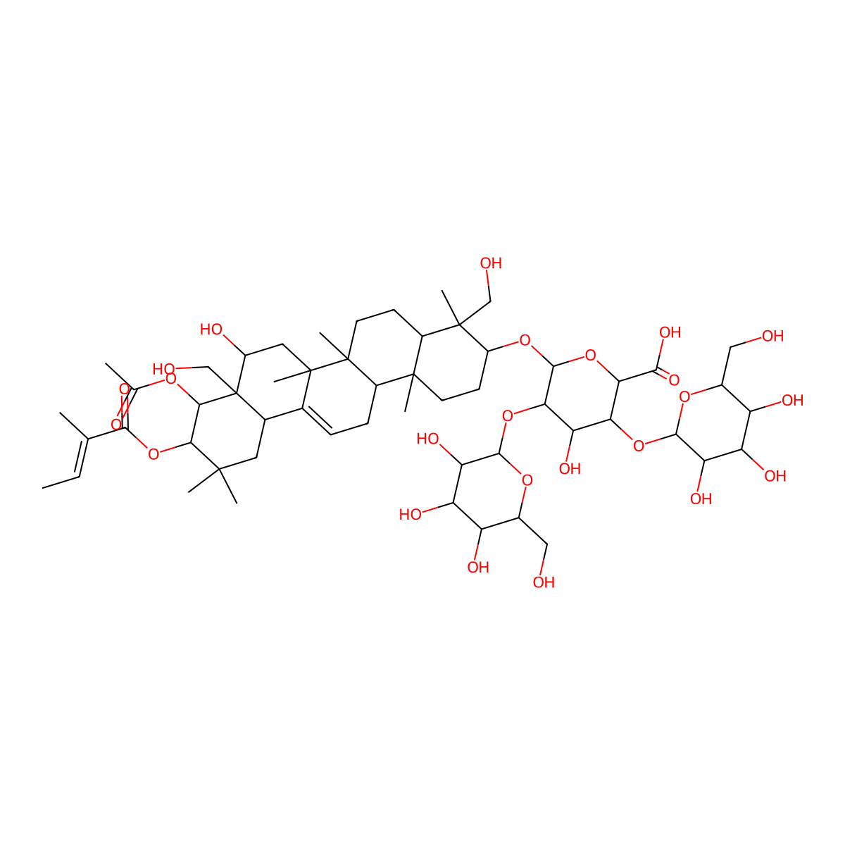 Escin Ia molecular structure, CAS 123748-68-5