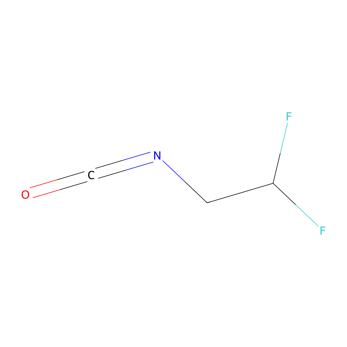 1,1-Difluoro-2-isocyanatoethane molecular structure, CAS 1237532-46-5