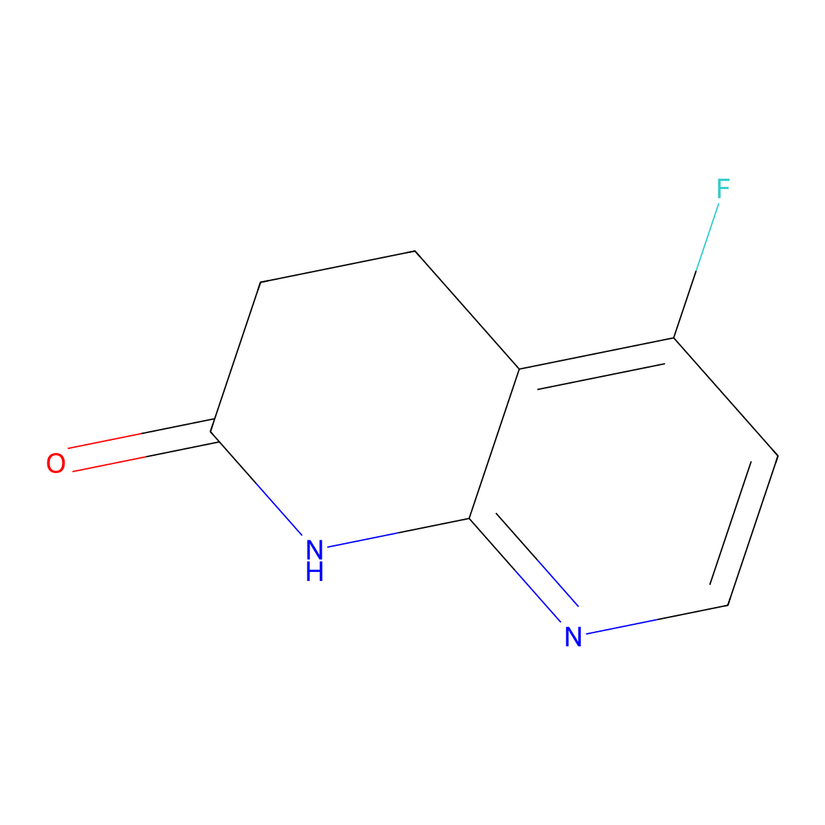 5-fluoro-3,4-dihydro-1,8-naphthyridin-2(1H)-one molecular structure, CAS 1237535-78-2