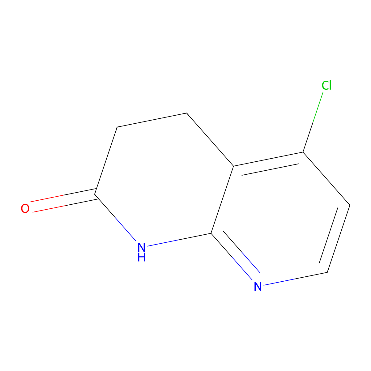 5-chloro-3,4-dihydro-1,8-naphthyridin-2(1H)-one molecular structure, CAS 1237535-79-3