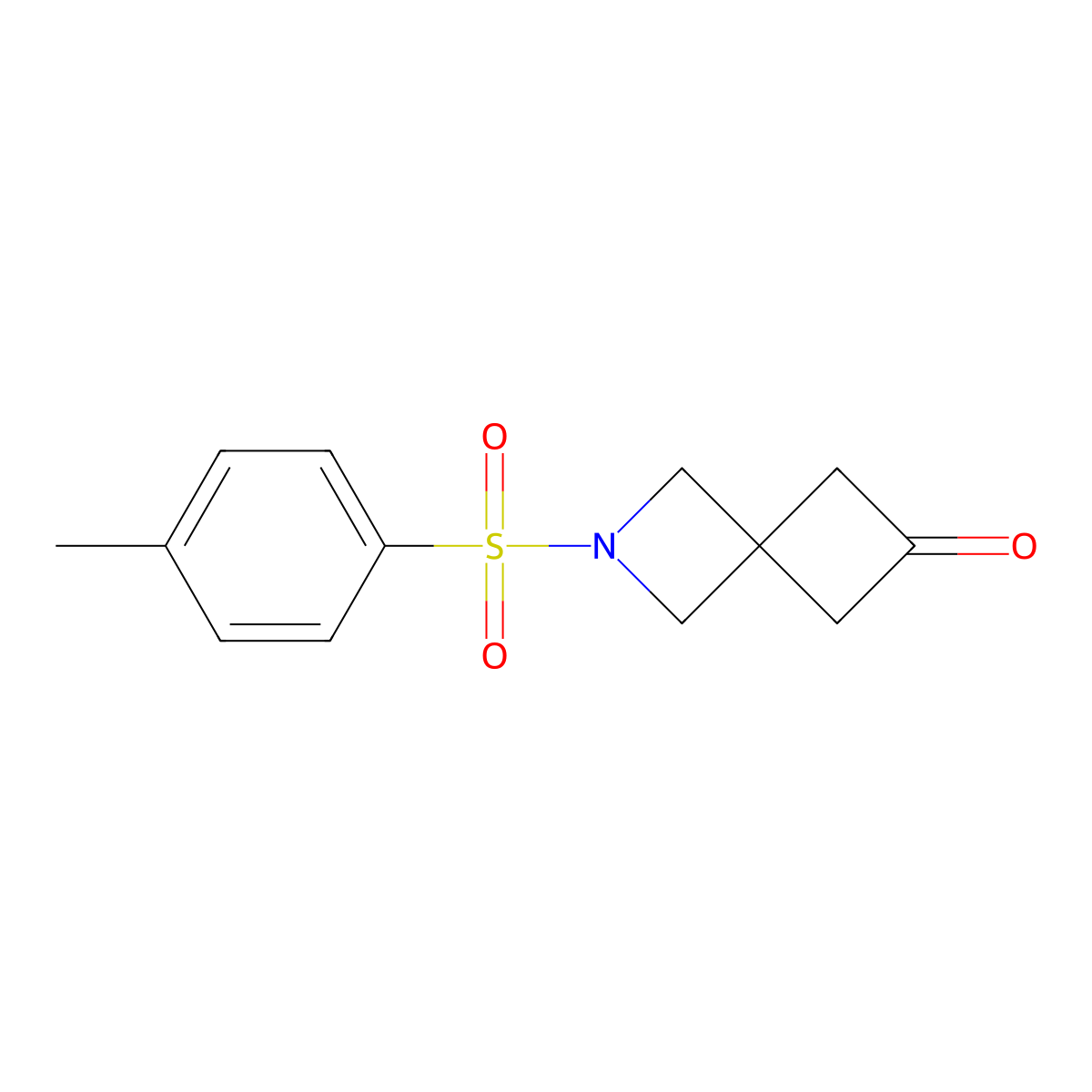 2-Tosyl-2-azaspiro[3.3]heptan-6-one molecular structure, CAS 1237542-04-9