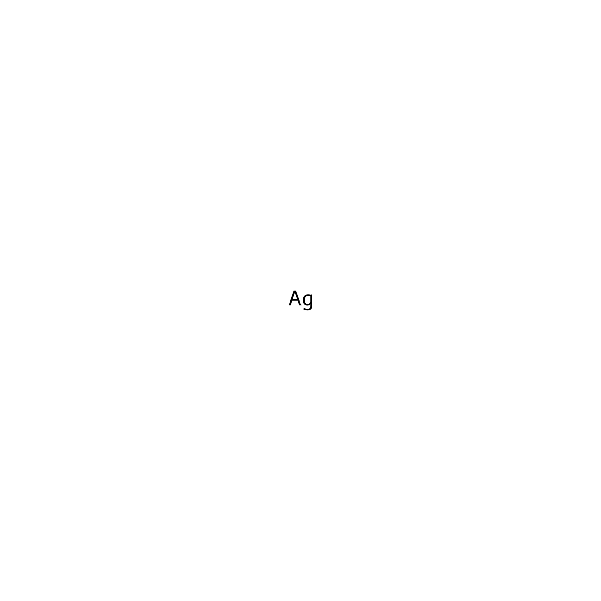 Silver molecular structure, CAS 12376-95-3