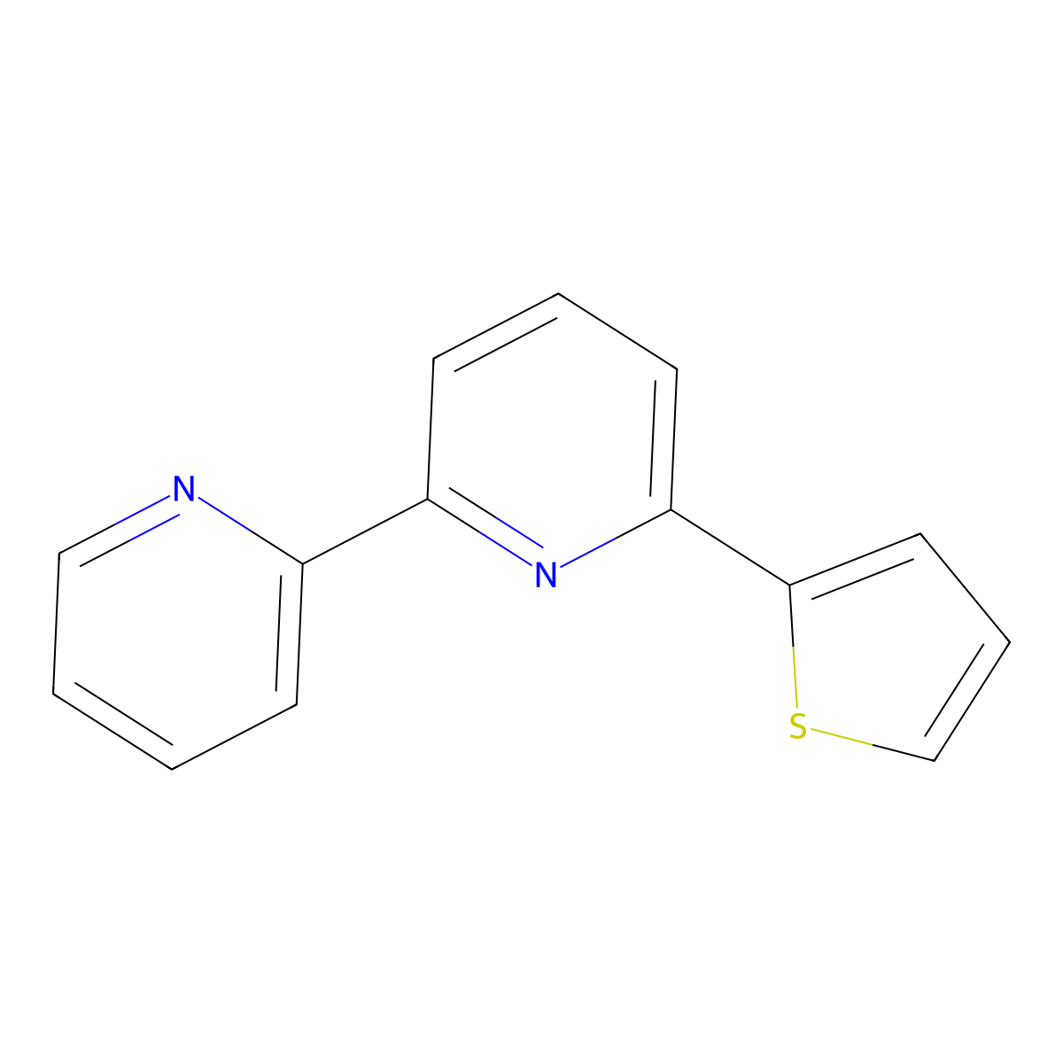 6-(Thiophen-2-yl)-2,2'-bipyridine molecular structure, CAS 123760-40-7