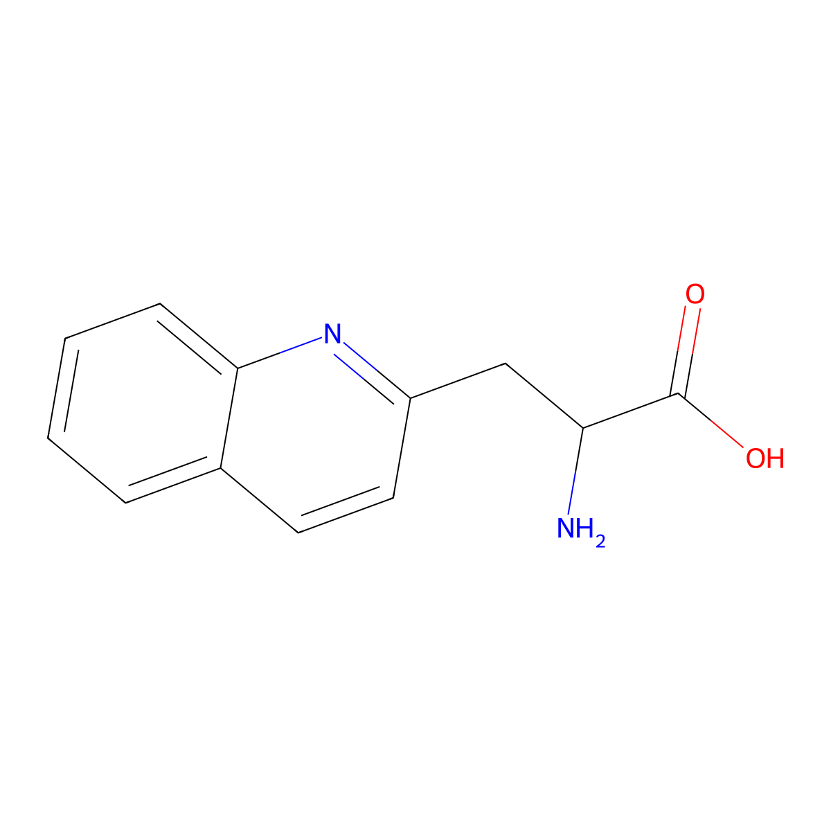 3-(2-Quinolyl)-DL-alanine molecular structure, CAS 123761-12-6