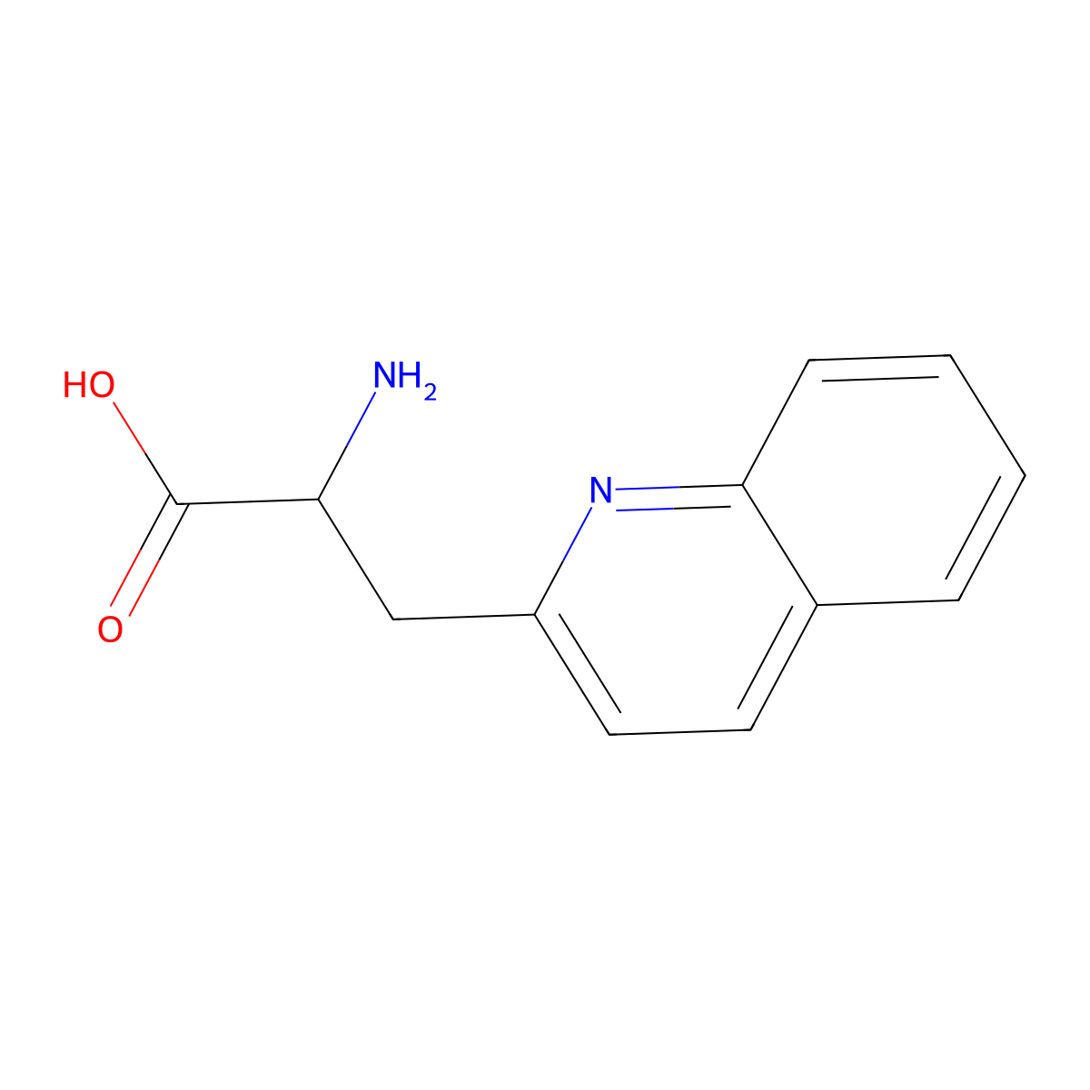 3-(2-Quinolyl)-DL-alanine molecular structure, CAS 123761-12-6