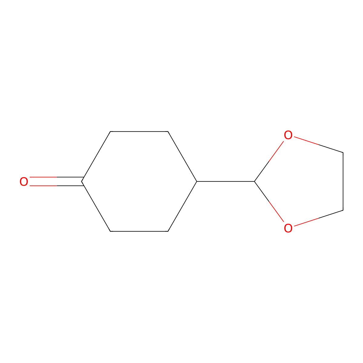 4-(1,3-Dioxolan-2-yl)cyclohexanone molecular structure, CAS 123762-04-9