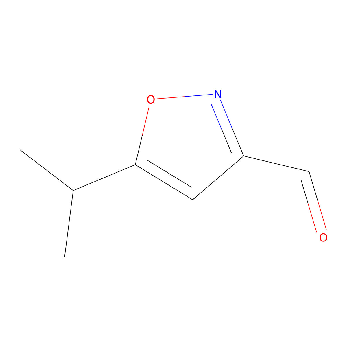 5-(Propan-2-yl)-1,2-oxazole-3-carbaldehyde molecular structure, CAS 123770-61-6