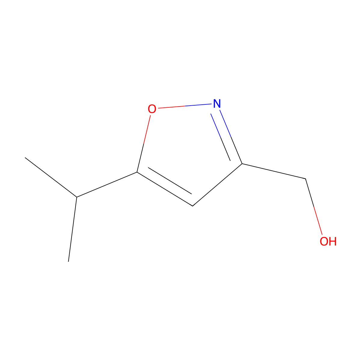 [5-(Propan-2-yl)-1,2-oxazol-3-yl]methanol molecular structure, CAS 123770-63-8