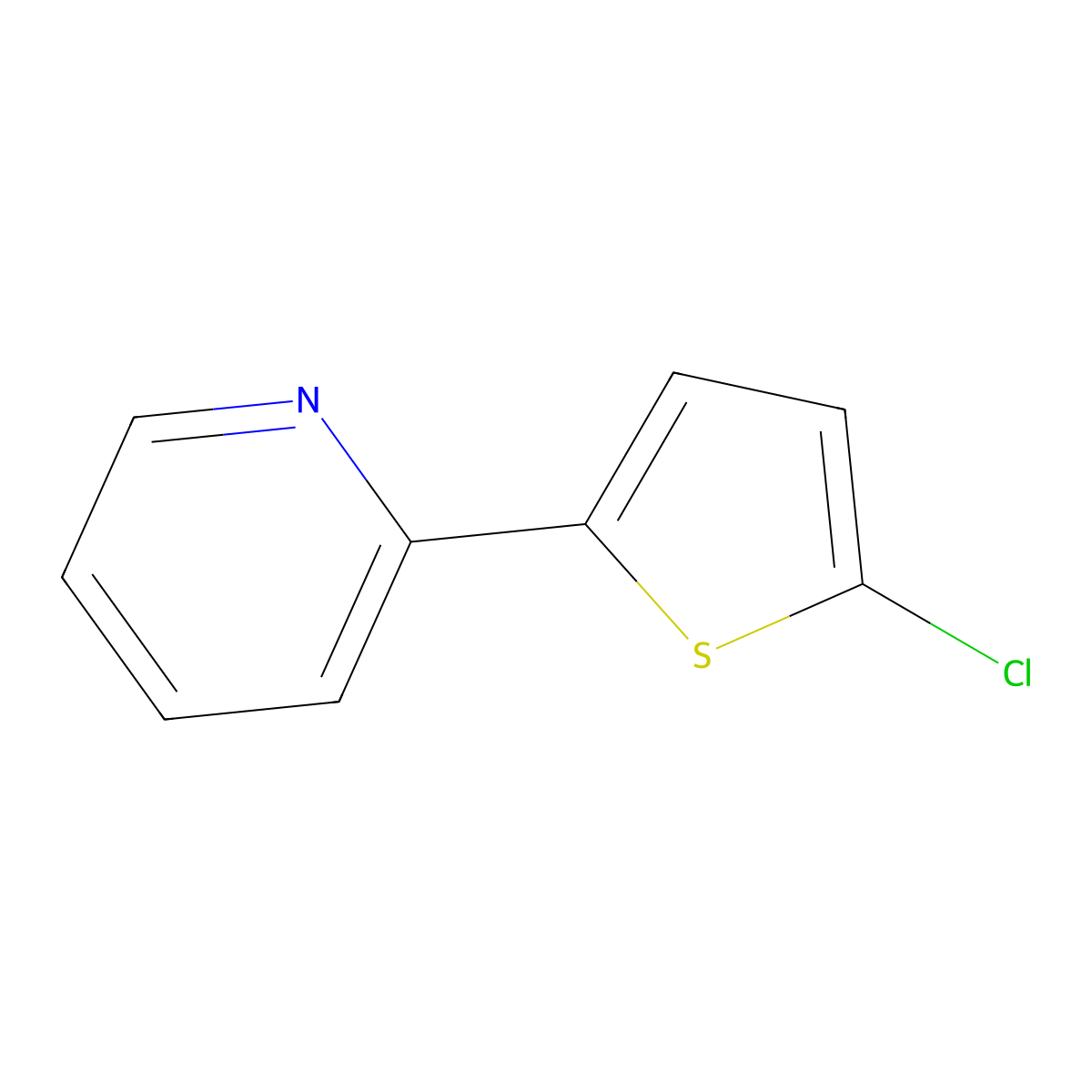 2-(5-Chloro-2-thienyl)pyridine molecular structure, CAS 123784-09-8