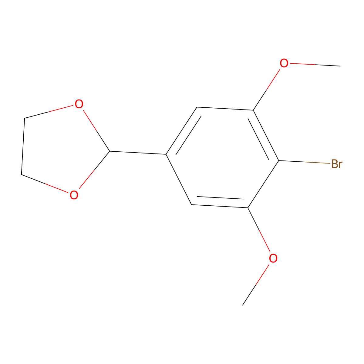 2-(4-Bromo-3,5-dimethoxyphenyl)-1,3-dioxolane molecular structure, CAS 123796-61-2
