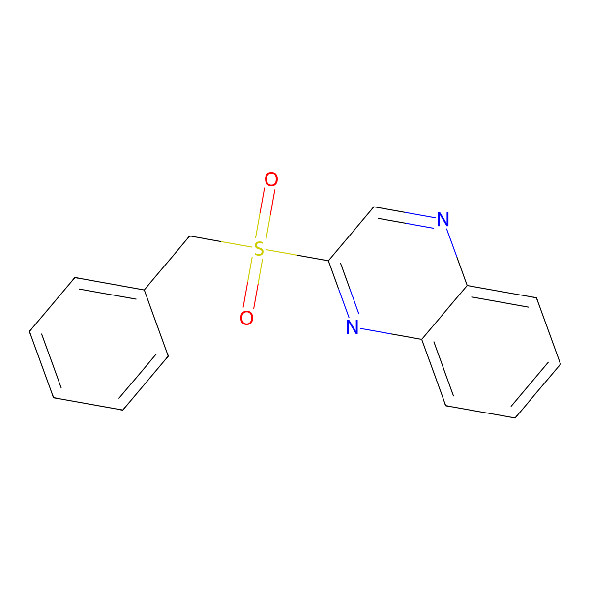 2-(Benzylsulfonyl)quinoxaline molecular structure, CAS 123798-48-1