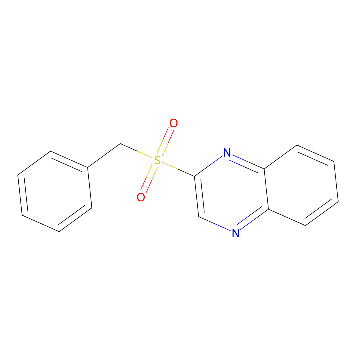 2-(Benzylsulfonyl)quinoxaline molecular structure, CAS 123798-48-1