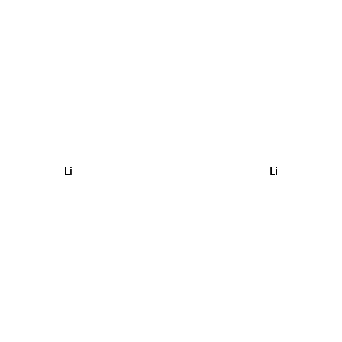 Lithium, mol. (Li2) molecular structure, CAS 12380-84-6