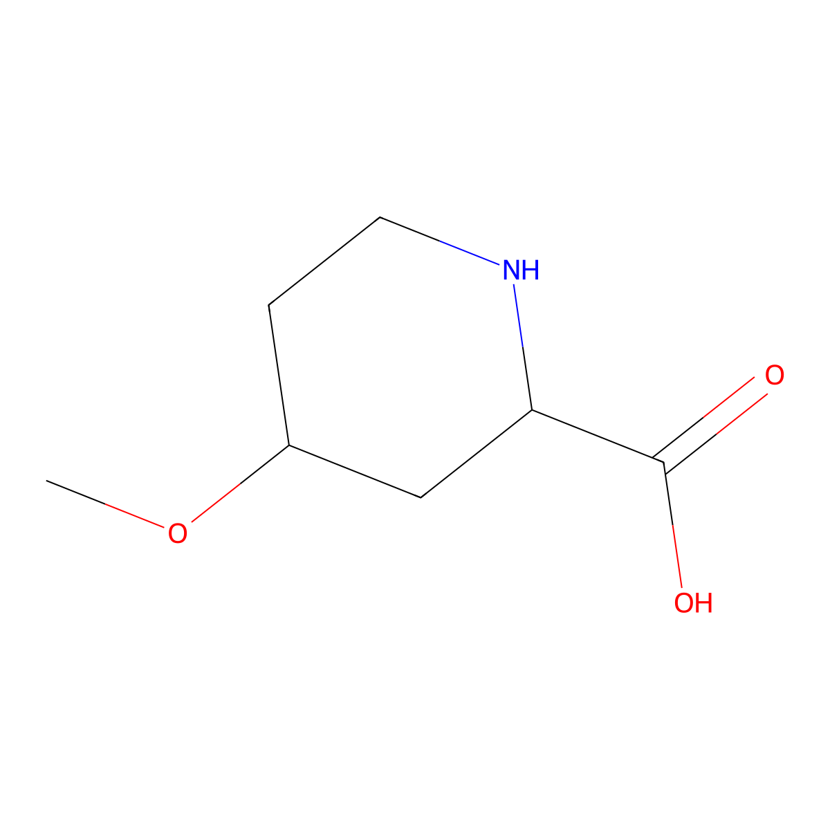 4-Methoxypiperidine-2-carboxylic acid molecular structure, CAS 123811-79-0