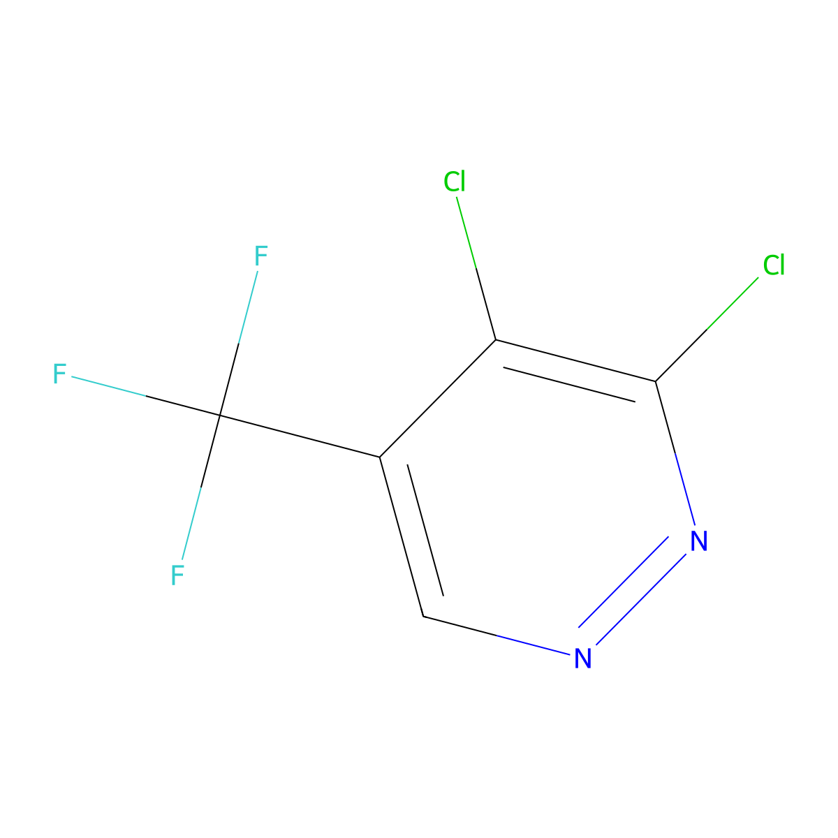 3,4-Dichloro-5-(trifluoromethyl)pyridazine molecular structure, CAS 1238230-14-2