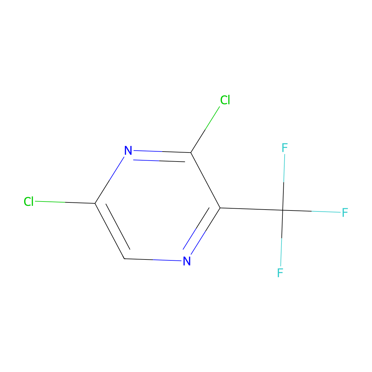 3,5-Dichloro-2-(trifluoromethyl)pyrazine molecular structure, CAS 1238230-19-7
