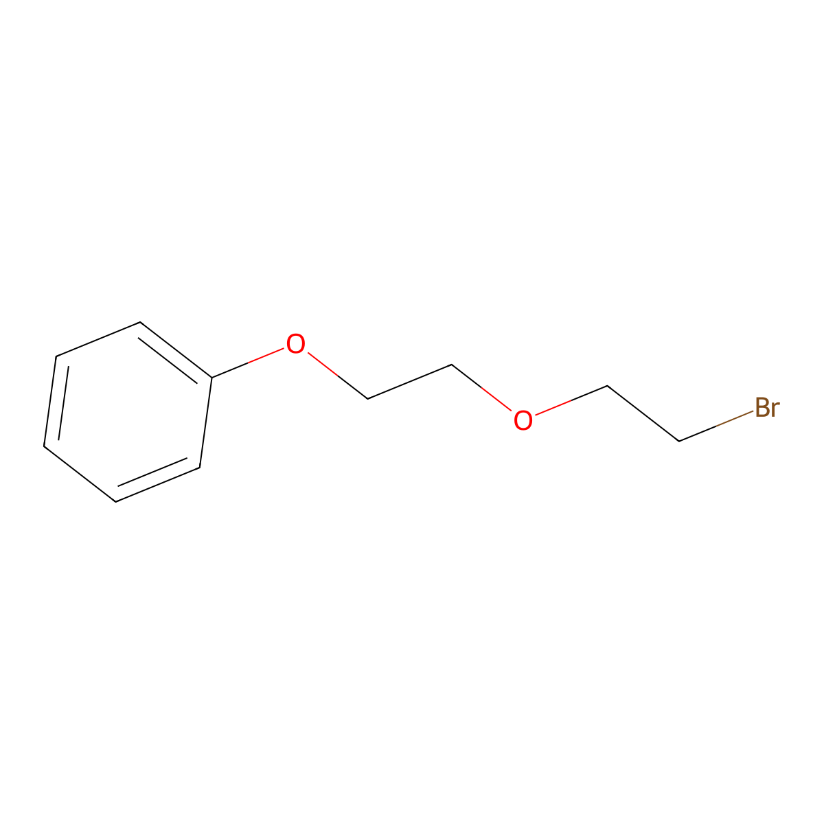 (2-(2-Bromoethoxy)ethoxy)benzene molecular structure, CAS 123824-56-6