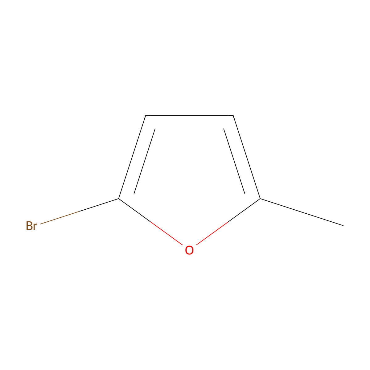 2-Bromo-5-methylfuran molecular structure, CAS 123837-09-2