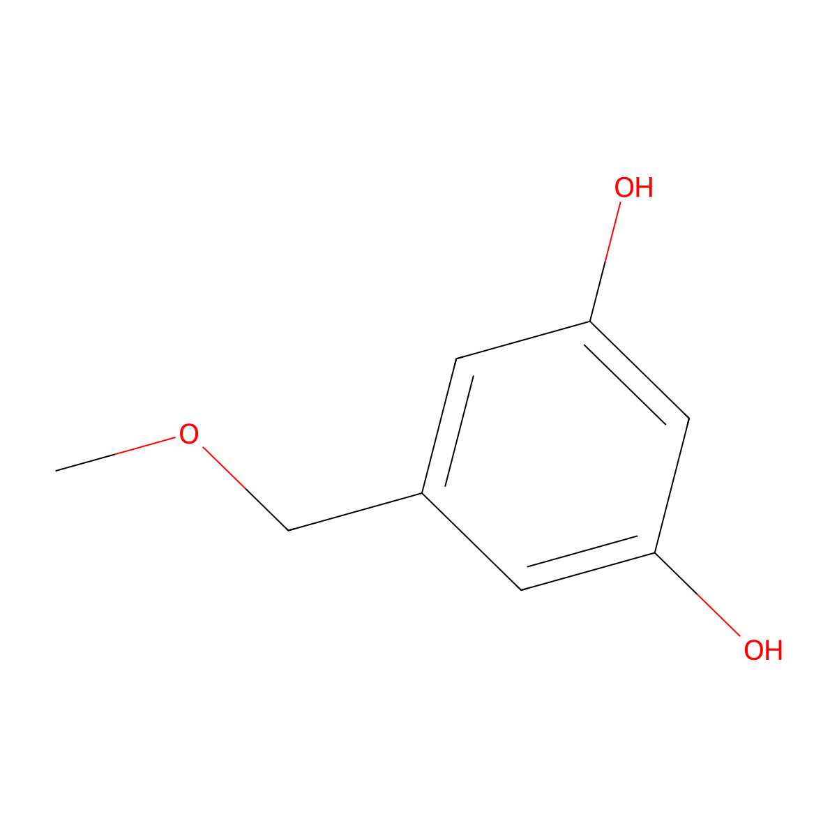 5-(Methoxymethyl)benzene-1,3-diol molecular structure, CAS 1238375-43-3
