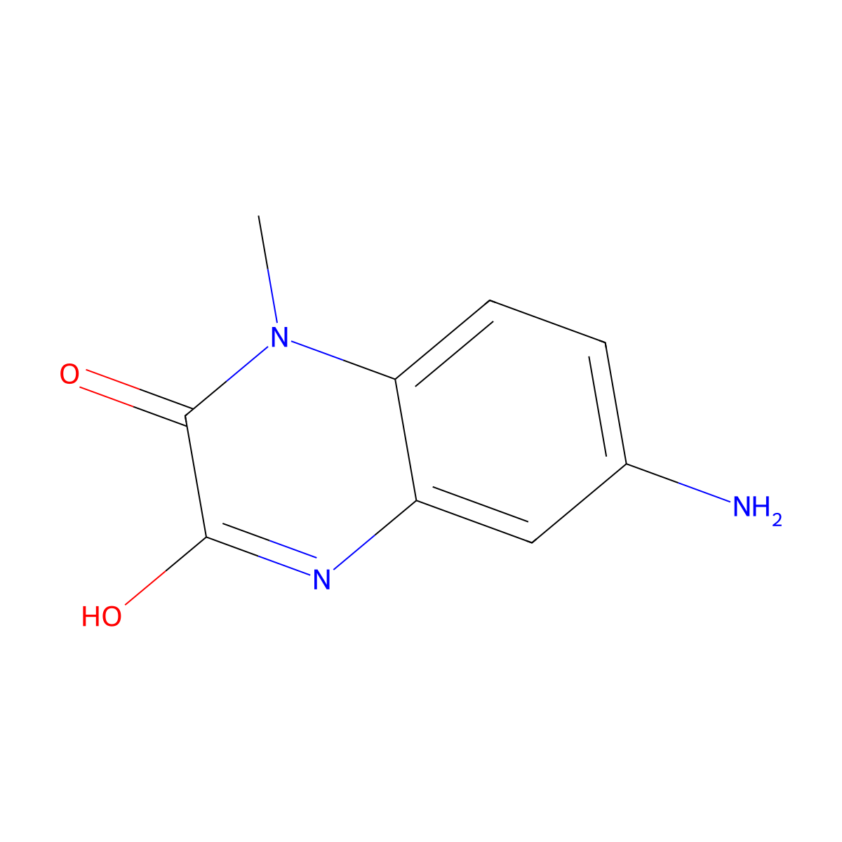 6-Amino-1-methyl-1,4-dihydroquinoxaline-2,3-dione molecular structure, CAS 123855-79-8