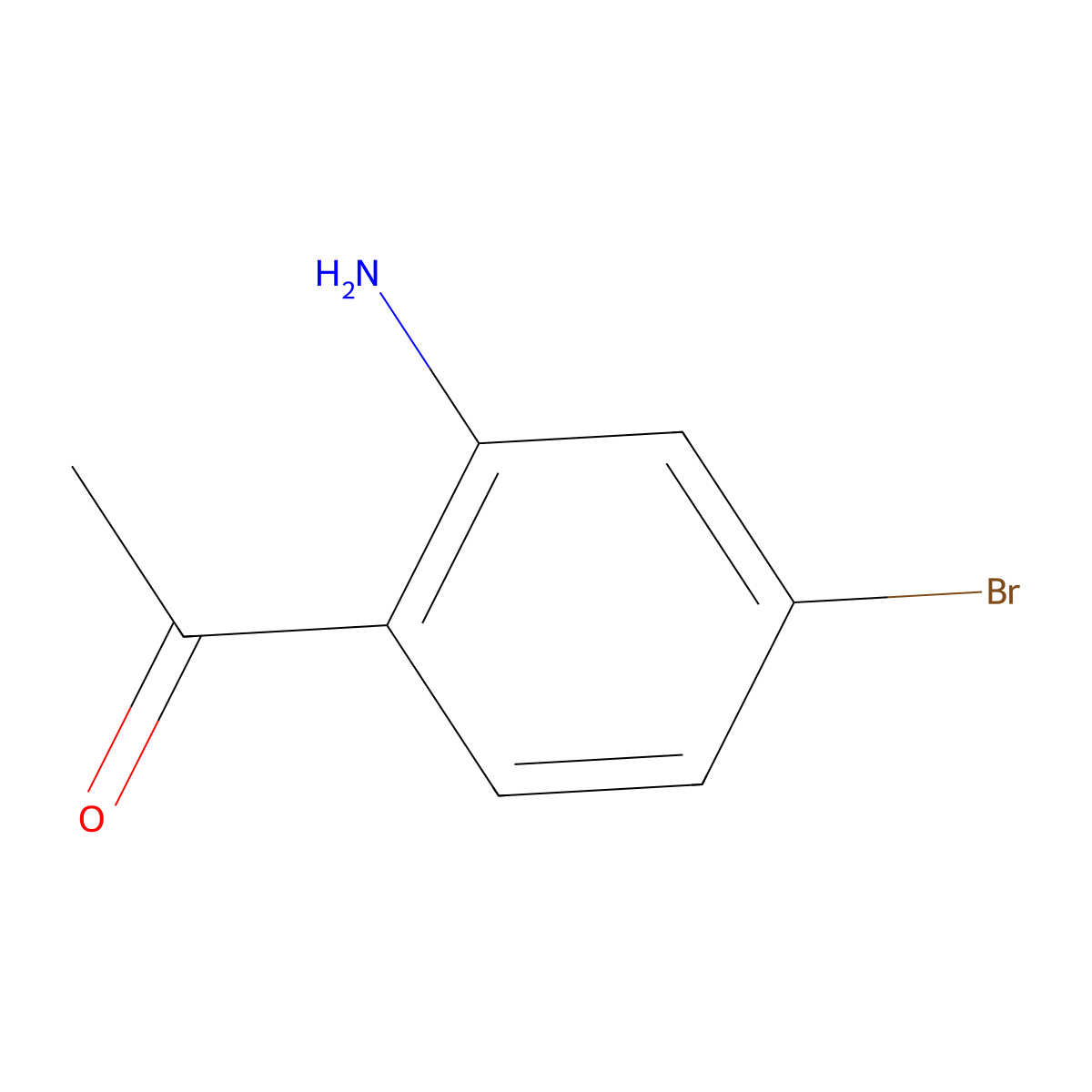 1-(2-Amino-4-bromophenyl)ethanone molecular structure, CAS 123858-51-5