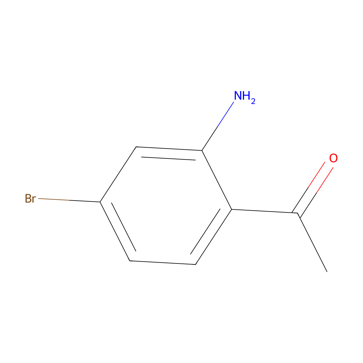 1-(2-Amino-4-bromophenyl)ethanone molecular structure, CAS 123858-51-5