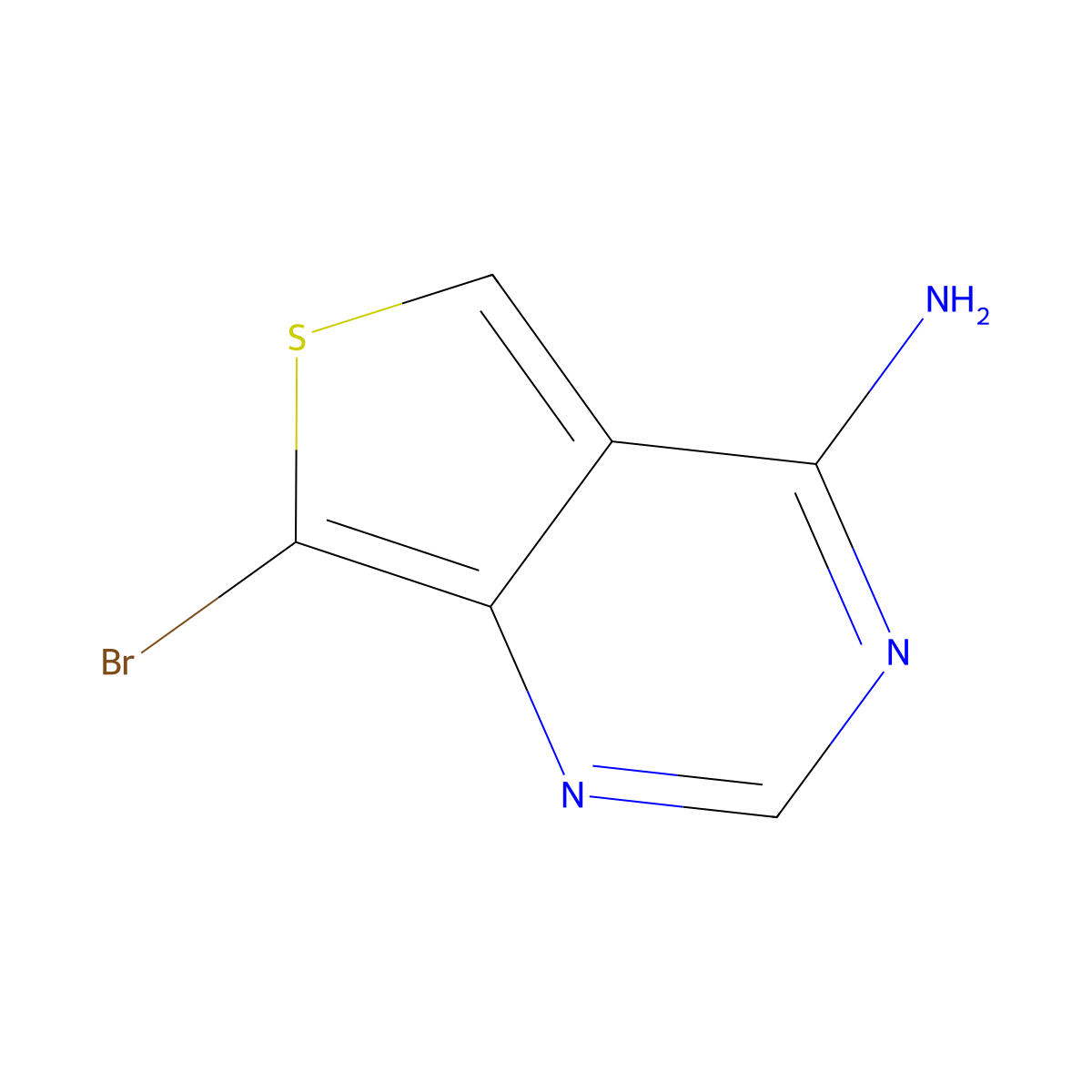 4-Amino-7-bromothieno[3,4-d]pyrimidine molecular structure, CAS 1238580-99-8
