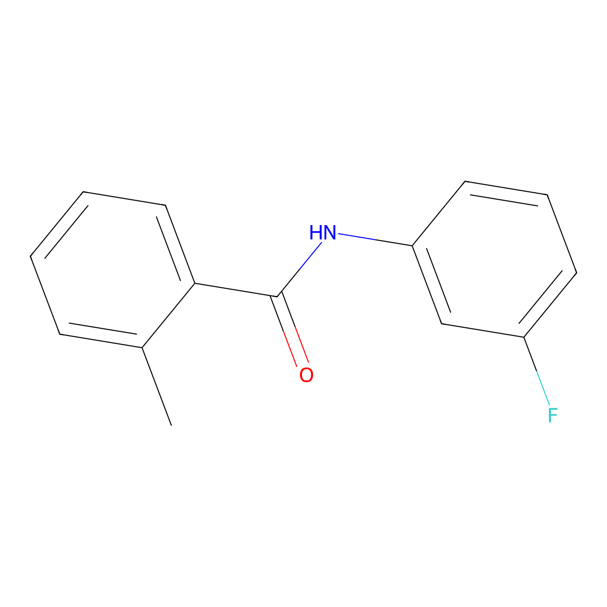 N-(3-fluorophenyl)-2-methylbenzamide molecular structure, CAS 123862-50-0