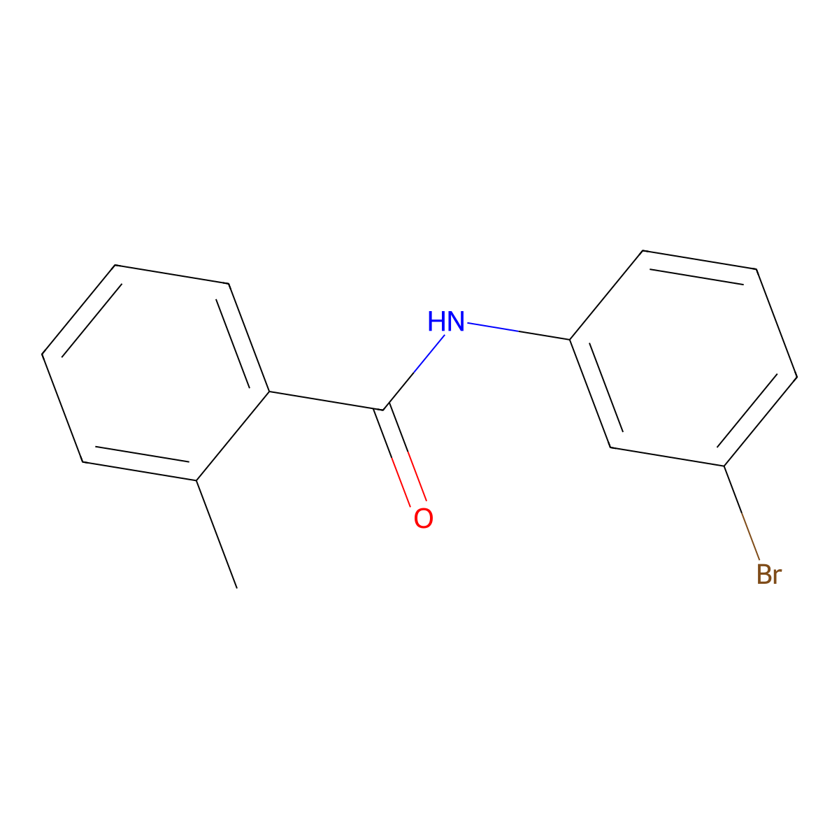 N-(3-bromophenyl)-2-methylbenzamide molecular structure, CAS 123862-54-4