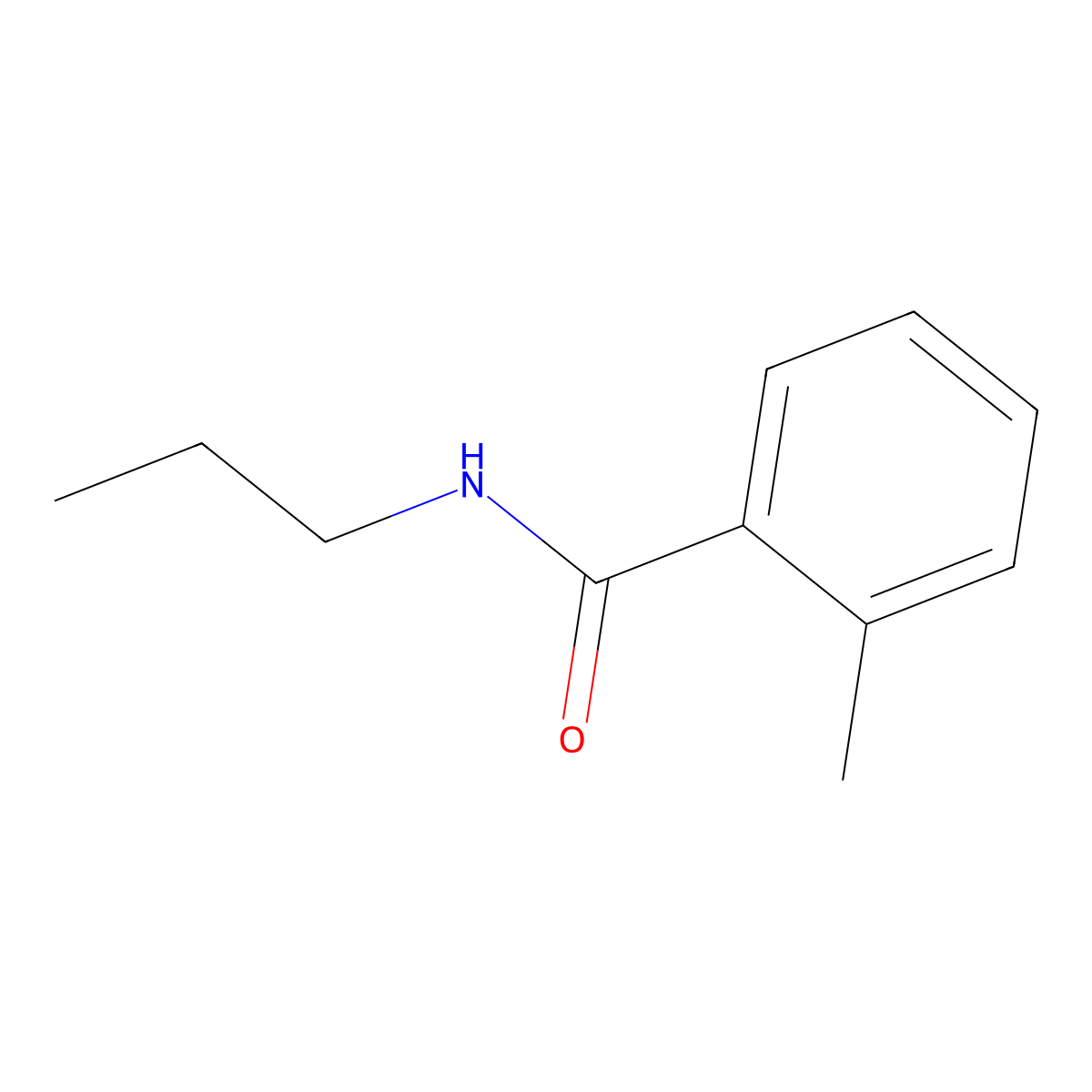 2-methyl-N-propylbenzamide molecular structure, CAS 123862-68-0