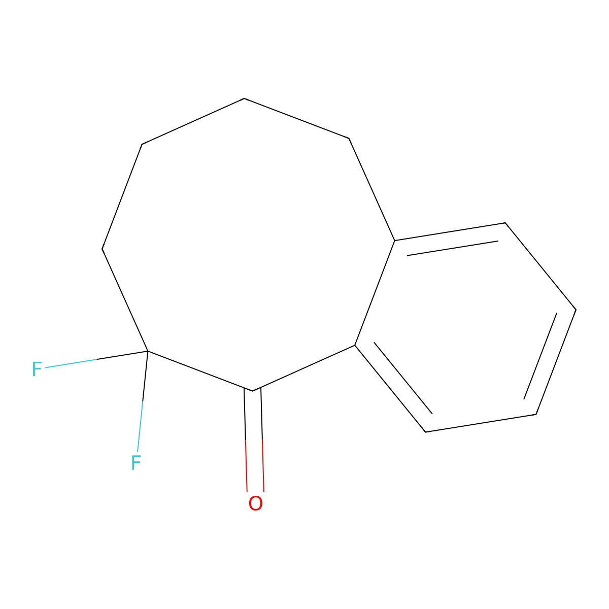 6,6-Difluoro-5,6,7,8,9,10-hexahydrobenzo[8]annulen-5-one molecular structure, CAS 1238627-55-8