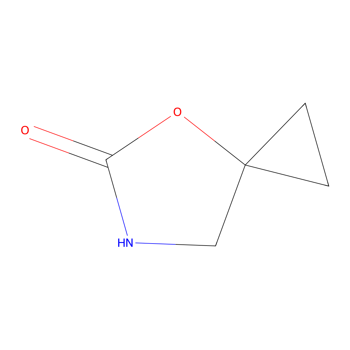 4-Oxa-6-azaspiro[2.4]heptan-5-one molecular structure, CAS 1238704-57-8