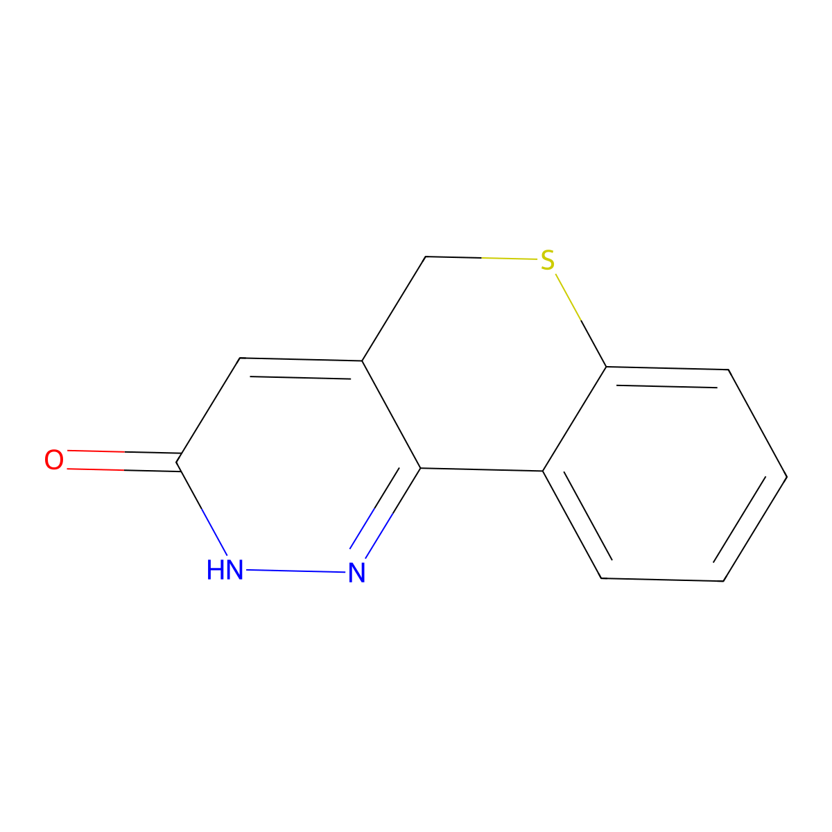 9-Thia-3,4-diazatricyclo[8.4.0.0,2,7]tetradeca-1(14),2,6,10,12-pentaen-5-one molecular structure, CAS 123875-23-0