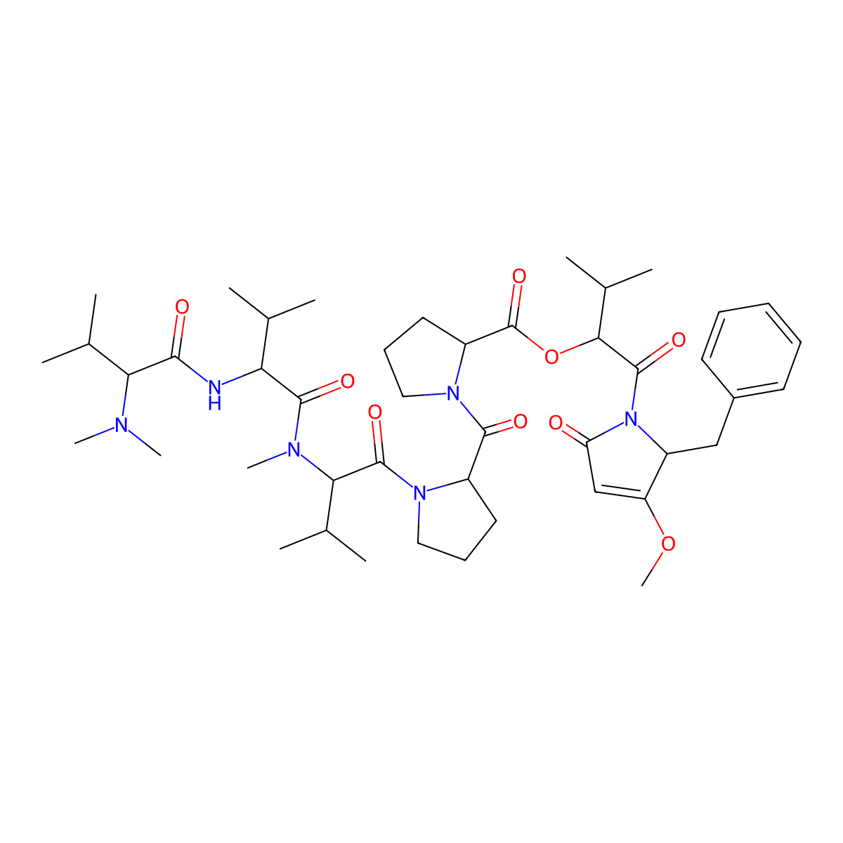 Dolastatin 15 molecular structure, CAS 123884-00-4