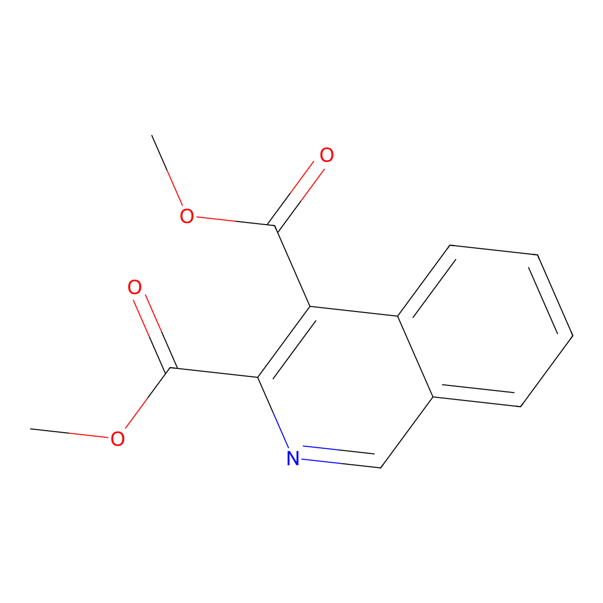 3,4-Isoquinolinedicarboxylic acid, 3,4-dimethyl ester molecular structure, CAS 1238846-45-1
