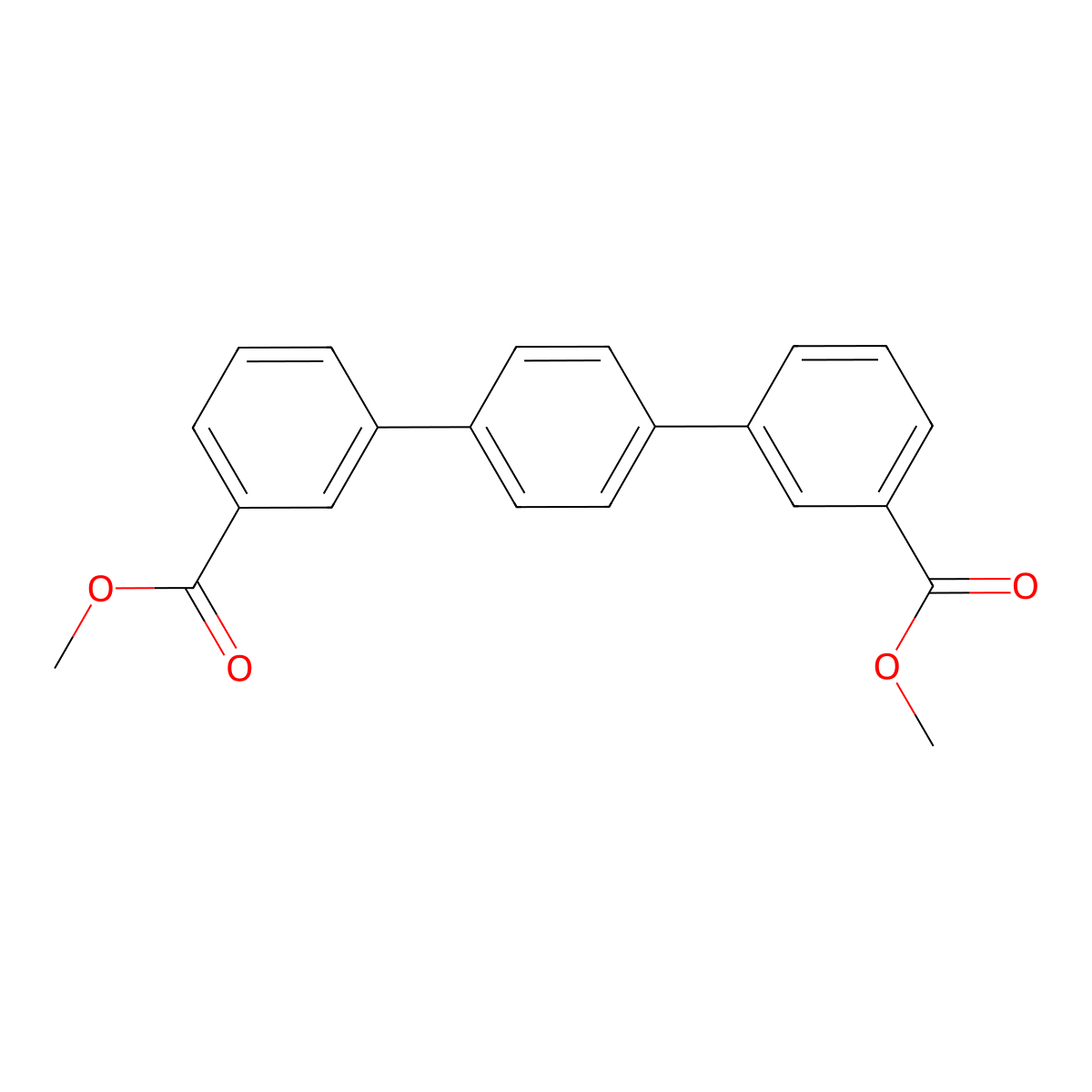Dimethyl[1,1':4',1''-terphenyl]-3,3''-dicarboxylate molecular structure, CAS 1238854-21-1