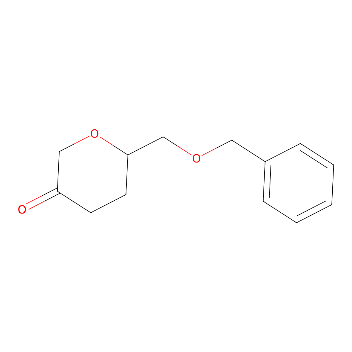 6-((benzyloxy)methyl)dihydro-2H-pyran-3(4H)-one molecular structure, CAS 1239018-95-1