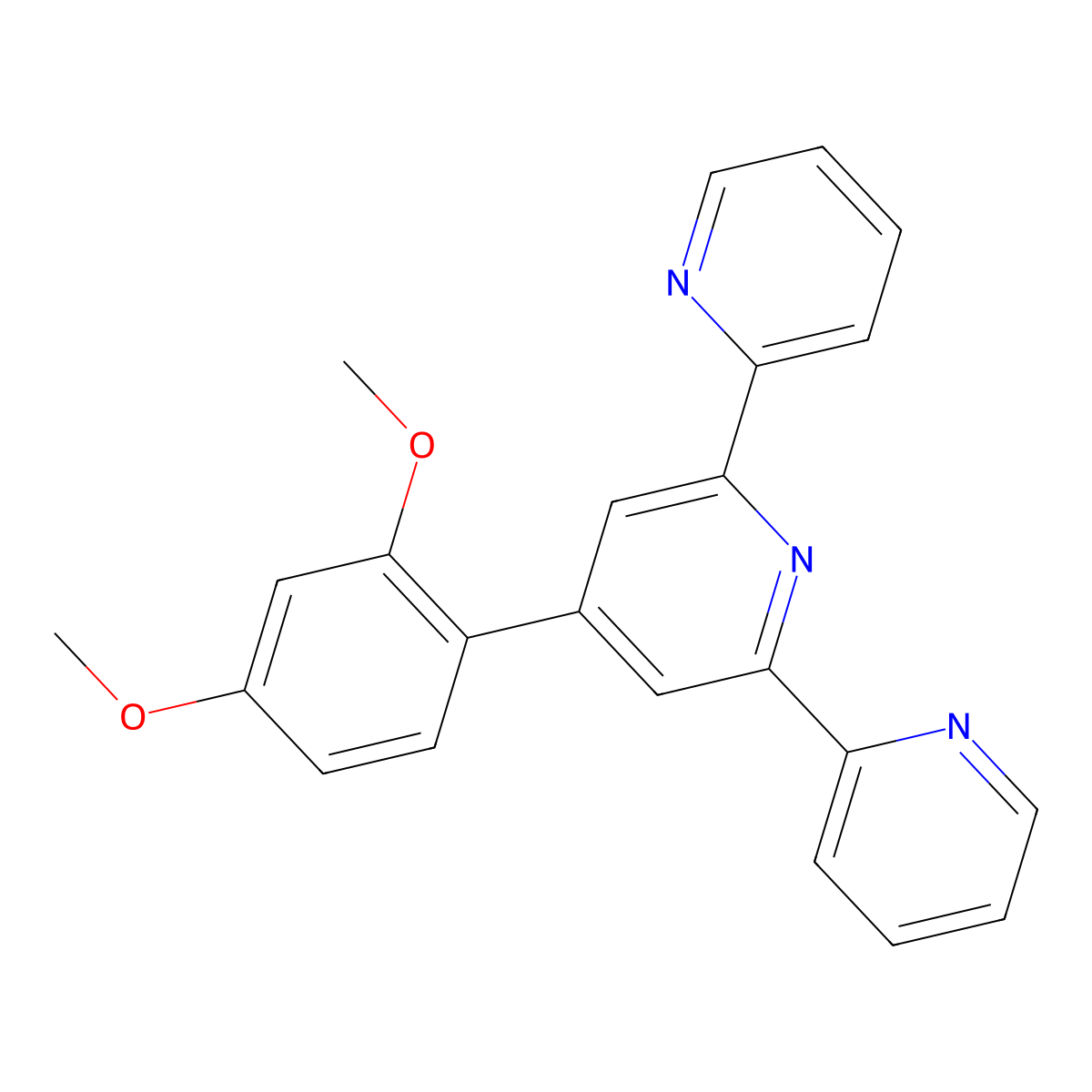 4'-(2,4-Dimethoxyphenyl)-2,2':6',2''-terpyridine molecular structure, CAS 1239020-51-9
