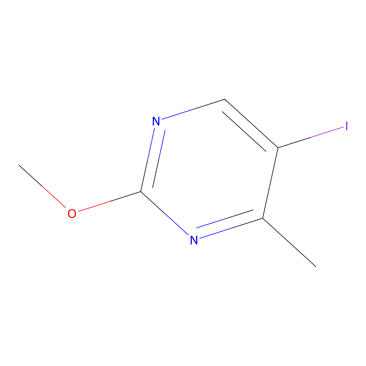 5-Iodo-2-methoxy-4-methylpyrimidine molecular structure, CAS 1239112-06-1