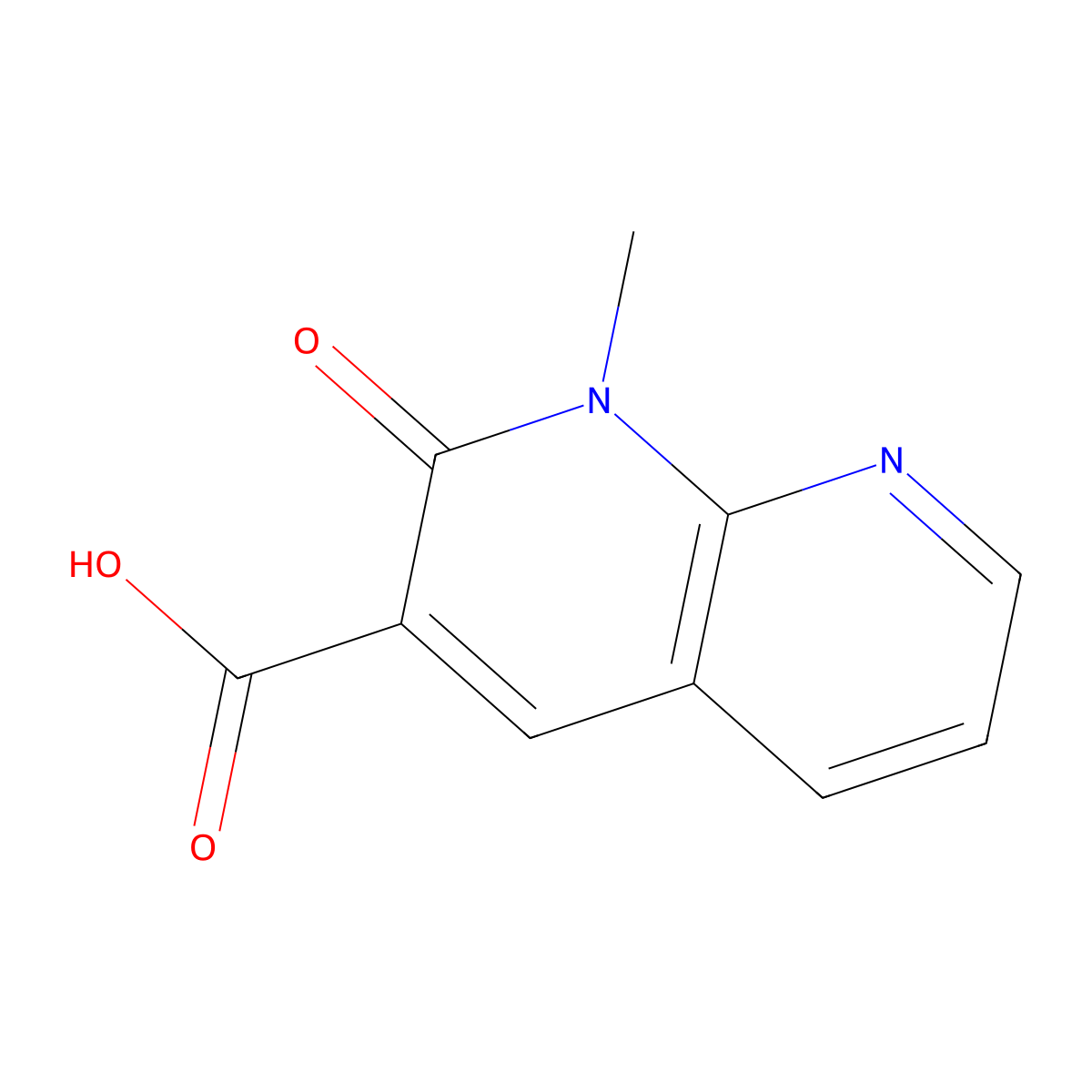 1-Methyl-2-oxo-1,2-dihydro-1,8-naphthyridine-3-carboxylic acid molecular structure, CAS 1239164-77-2