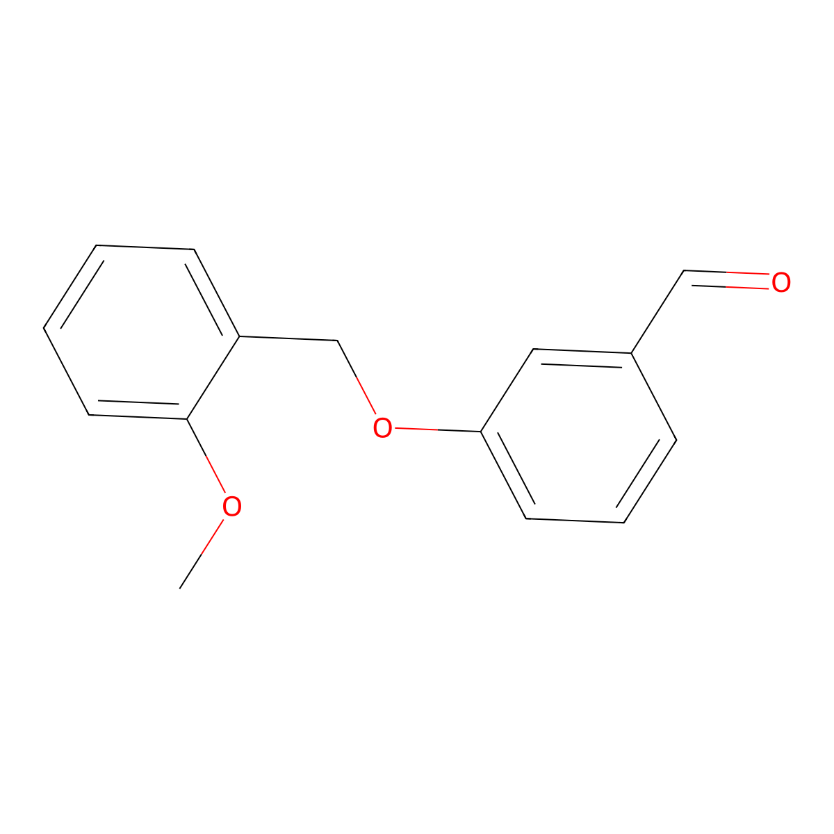 3-[(2-Methoxyphenyl)methoxy]benzaldehyde molecular structure, CAS 123926-42-1