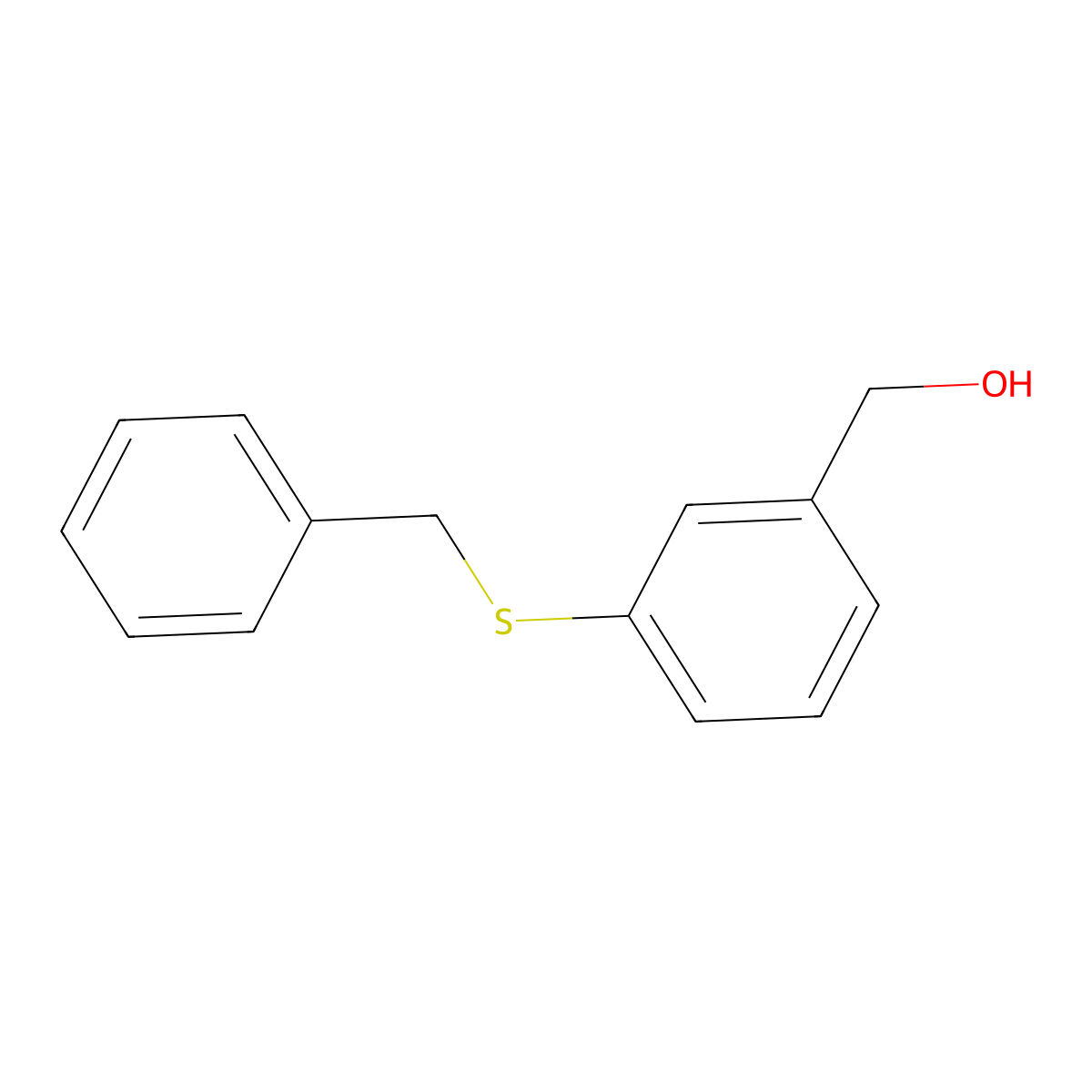 3-Benzylthiobenzyl alcohol molecular structure, CAS 123926-48-7