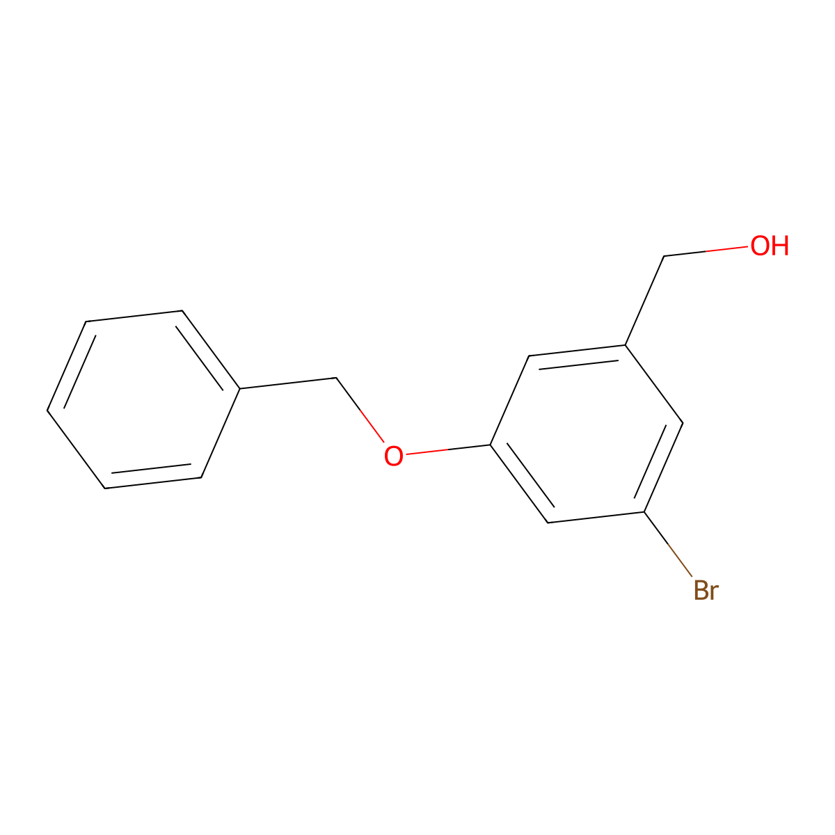 3-Benzyloxy-5-bromobenzyl alcohol molecular structure, CAS 123926-59-0