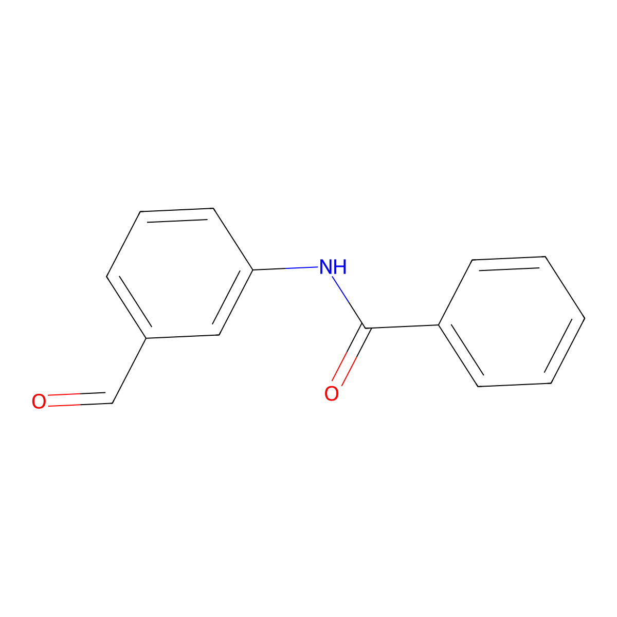 N-(3-formylphenyl)benzamide molecular structure, CAS 123926-68-1