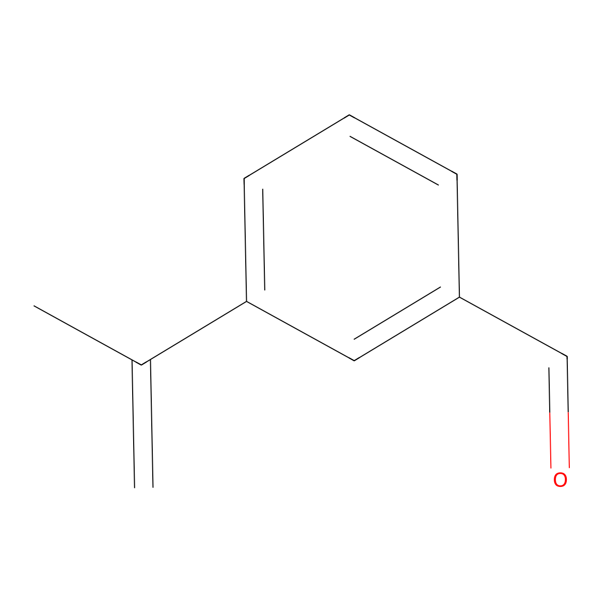 3-(Prop-1-en-2-yl)benzaldehyde molecular structure, CAS 123926-80-7