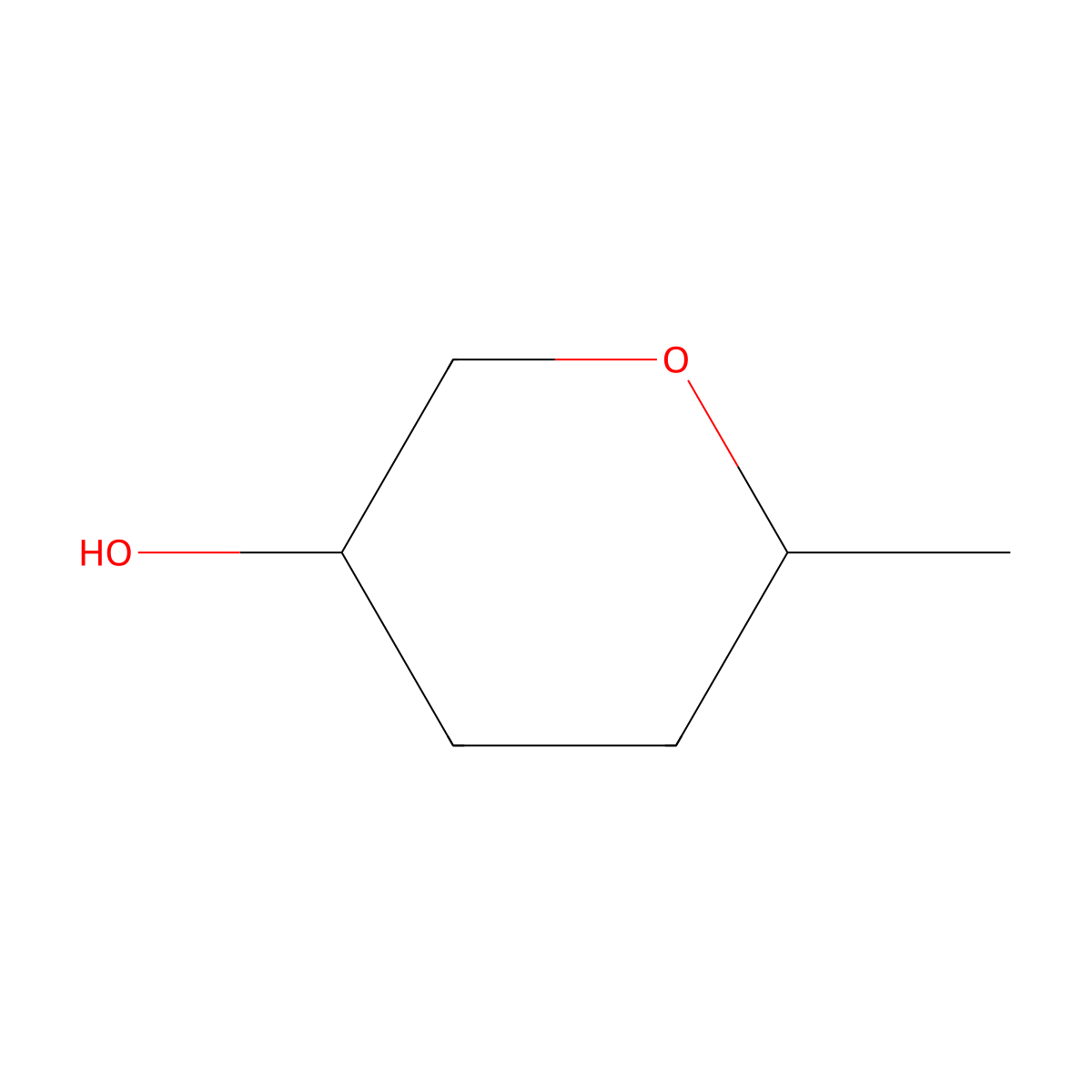 6-Methyloxan-3-ol molecular structure, CAS 1239275-09-2