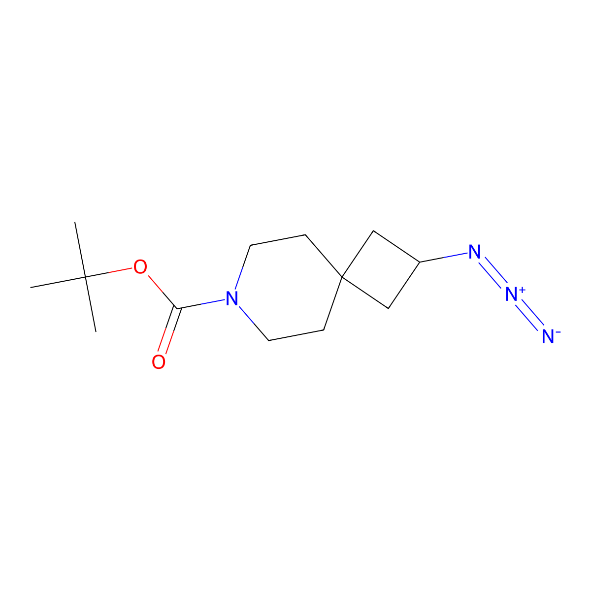 tert-Butyl 2-azido-7-azaspiro[3.5]nonane-7-carboxylate molecular structure, CAS 1239319-81-3