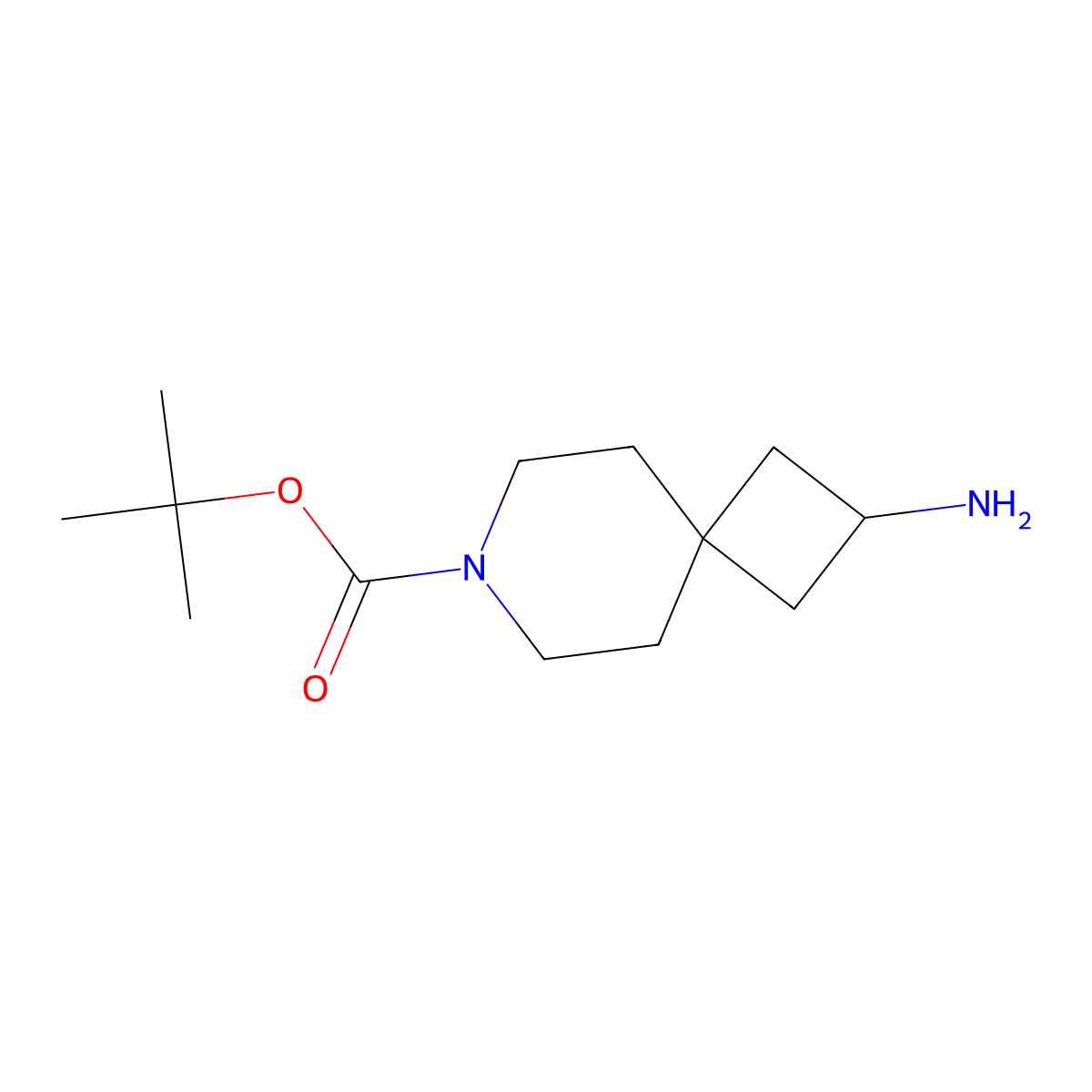 tert-Butyl 2-amino-7-azaspiro(3.5)nonane-7-carboxylate molecular structure, CAS 1239319-82-4