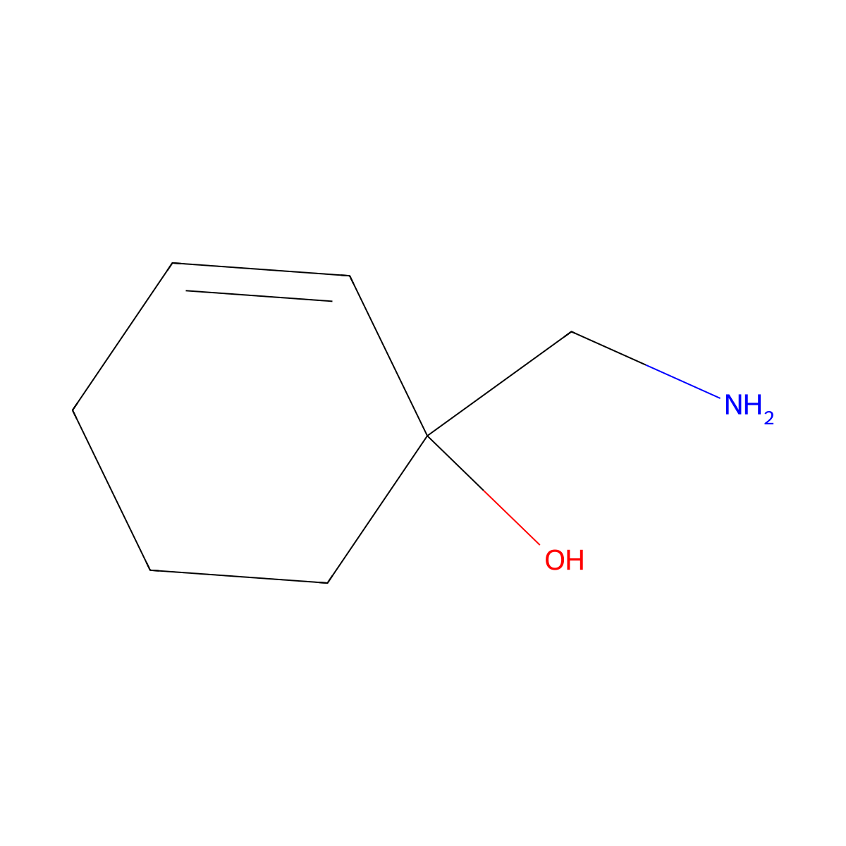 1-(Aminomethyl)cyclohex-2-en-1-ol molecular structure, CAS 123934-13-4