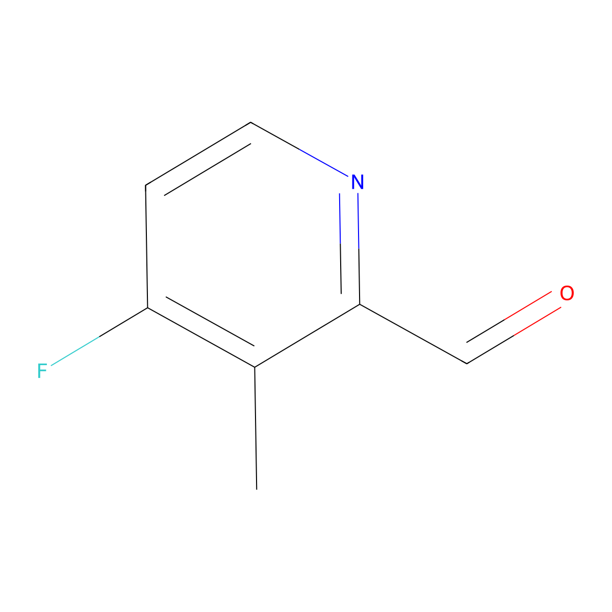 4-Fluoro-3-methylpyridine-2-carbaldehyde molecular structure, CAS 1239351-81-5